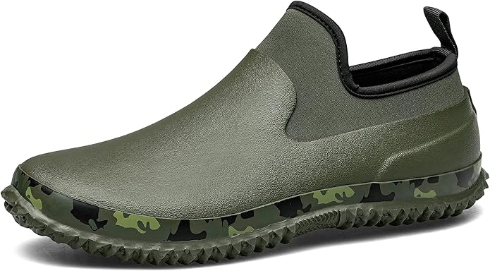 TENGTA Unisex Waterproof Garden Mud Shoes Mens Rubber Gardening Rain Boots for Women Car Wash Footwear