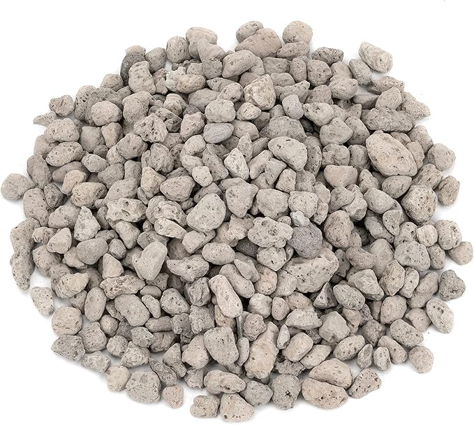 Stanbroil Light Weight White Lava Rock Granules - Natural Volcanic Rocks Decorative Landscaping Stones for Outland Living Bond Portable Fire Pit, Gas Log Set and Fireplace - 5 Pounds (4/5" - 1-1/5")