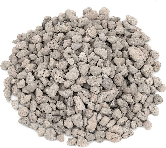 Stanbroil Light Weight White Lava Rock Granules - Natural Volcanic Rocks Decorative Landscaping Stones for Outland Living Bond Portable Fire Pit, Gas Log Set and Fireplace - 5 Pounds (4/5" - 1-1/5")