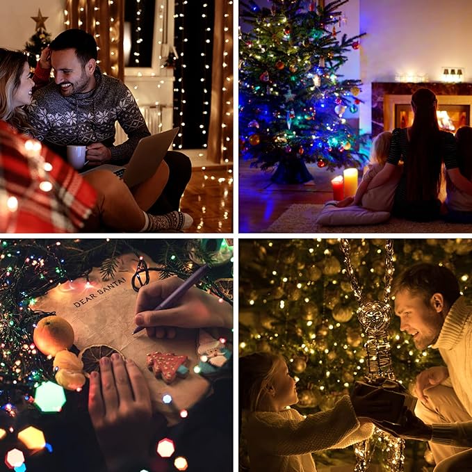 300 LED Christmas String Lights, 108FT - UL Certified Outdoor & Indoor Fairy Lights for Tree, Patio, Garden, Party, Wedding, Halloween, Holiday Decor