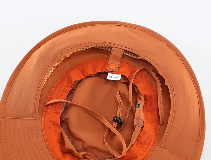 Home Prefer UPF50 Mens Sun Hat with Neck Flap Quick Dry UV Protection Cap Womens Wide Brim Fishing Hat Neck Flap Beach Garden