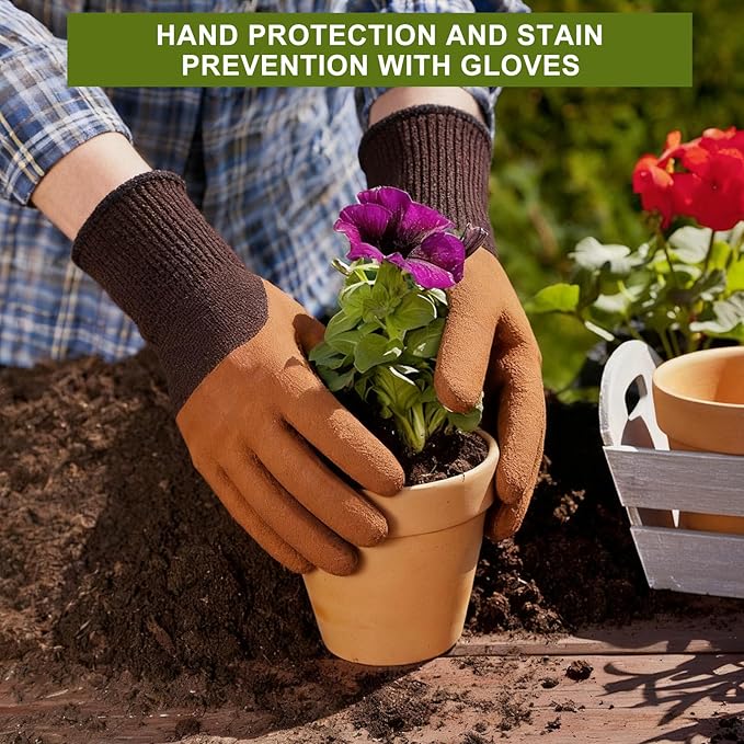 Kynup Gardening Tools, Garden Tools Set-7 Piece, Gardening Kit with Spade, Ideal Hand Garden Tool Gifts for Women, Thickened Stainless Steel, Rust-Proof, Garden Supplies, Garden Stuff