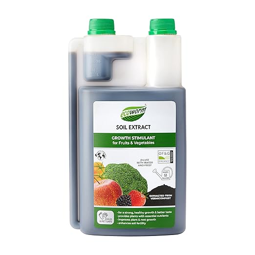 Soil Extract Concentrate - Organic Vermicompost Fertilizer for Fruits & Vegetables - 35 fl oz (Makes 53 gallons)