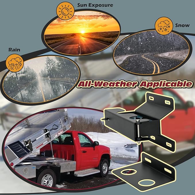 TOPOWN 2-Hole Heavy Duty Shovel Holder for Truck Bed with Double Fixation, Adjustable Landscape Tool Rack Truck Bed Mount for Shovels, Tool Holder for Rakes, Garden Tools, Farm Tools (Bed & Box Mount)