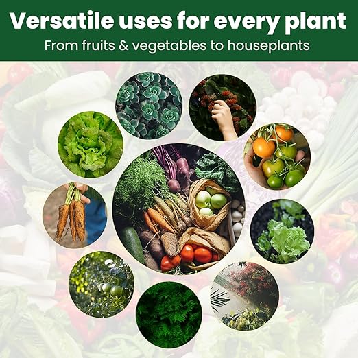 Concentrated Liquid Enzyme-Based Organic Fertilizer(8.45oz) Organic Plant Food & Gardening Fertilizer-Enhances Root Development Ideal for Indoor & Outdoor Plants & Vegetables(1-0-1)