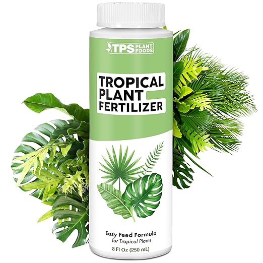 TPS NUTRIENTS Tropical Plant Fertilizer for All Tropical Indoor and Outdoor Plants, Liquid Plant Food 8 oz (250mL)