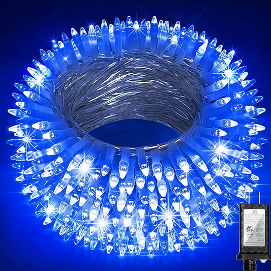 1500 LED Christmas Lights Outdoor Use, 492ft 8 Lighting Modes Fairy Lights for Outside, Christmas Tree Lights Outdoor IP44 Waterproof for Xmas Patio Yard Fence Deck Balcony Garden Decor Blue