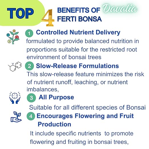 500 Grams Organic Bonsai Fertilizer - NPK Slow Release Pellets, Bonsai Food, Ready to Use Macro & Micro Nutrients Ideal for All Indoor and Outdoor Bonsai Tree Plants in Pots