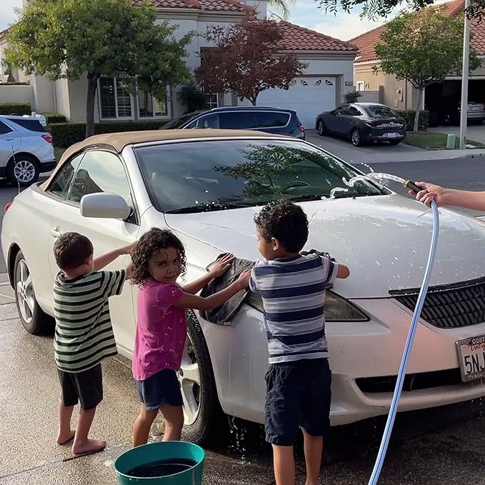 Atlantic Heavy Duty Garden Hose 15 ft x 5/8 Inch Blue, Short Connection Leader Hose (15 Feet)