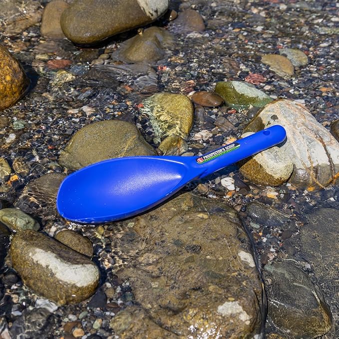 ASR Outdoor 12.5 Inch Prospecting Large Sand Scoop Plastic Trowel for Metal Detector Gold Panning, Blue