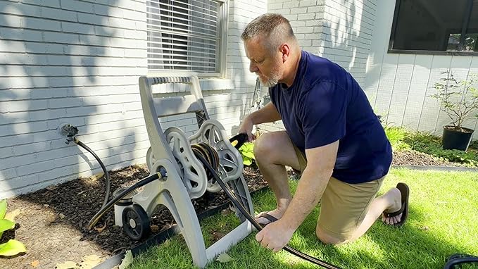 Atlantic Heavy Duty Garden Hose 6 ft x 5/8 Inch Black Color, Short Connection Leader Hose 6' with Solid Brass Connectors (6 Feet)