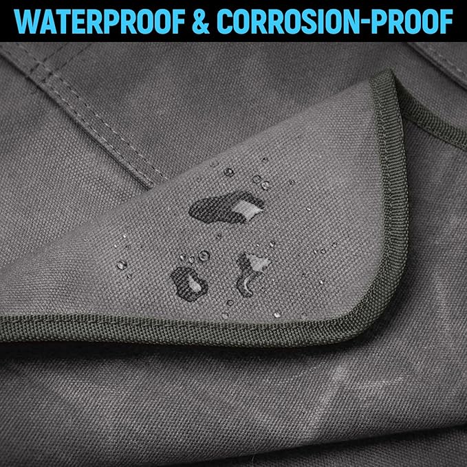 Woodworking Apron for Men, Shop Apron 20 oz Canvas Work Apron with 9 Tool Pockets, Heavy Duty Wood Working Workshop Bib Apron for Carpenter Woodworker Blacksmith, Men Gift, Adjustable to S- 3XL, Grey