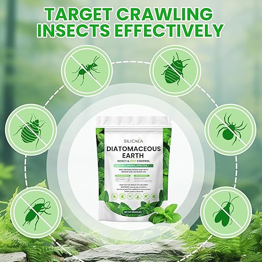 Diatomaceous Earth - 1 lb Natural Peppermint Powder, Safe for Home & Garden