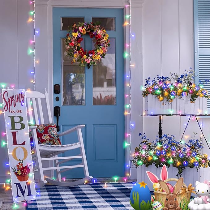 100FT 300 LED Christmas Lights Outdoor, Plug in Christmas String Lights Indoor, Waterproof & 8 Modes & Timer Function, Connectable Fairy Twinkle Light for Bedroom Wedding Decor, Pastel Multicolor