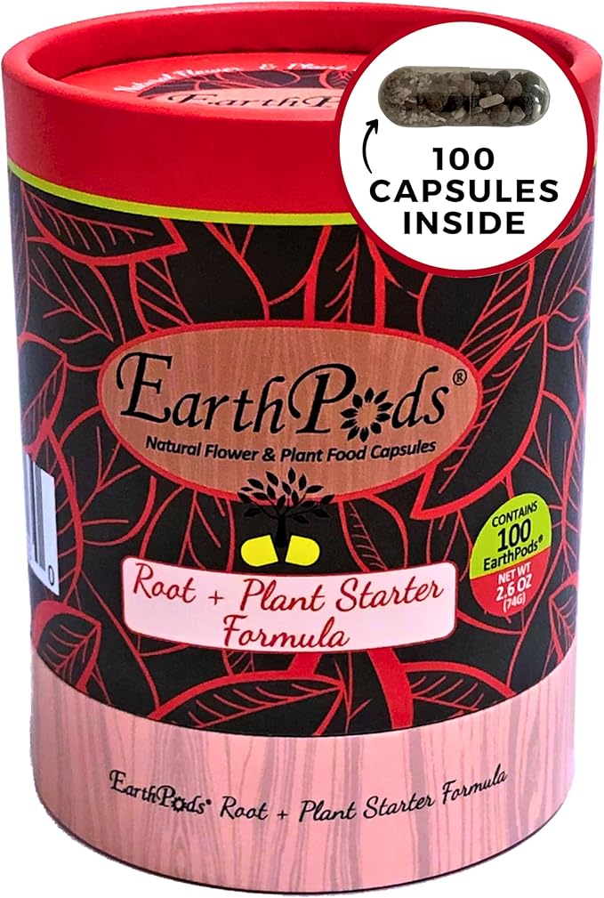 100 EarthPods - Bio Organic Plant Starter Fertilizer Spikes – Special Plant Food Formulated to Jump Start Roots for New Plantings – Prevent Transplant Shock - Made in USA