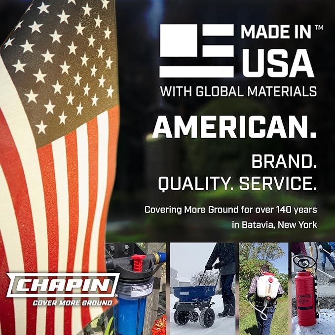 Chapin 97664: Made in The USA 15-Gallon Tow-Behind 2.5GPM/12V EZ Mount Deluxe Multi-Purpose ATV/UTV Tank Sprayer for Lawn & Garden, Farm & Acreage, Weed Control, with 2-Nozzle Spray Boom Attachment