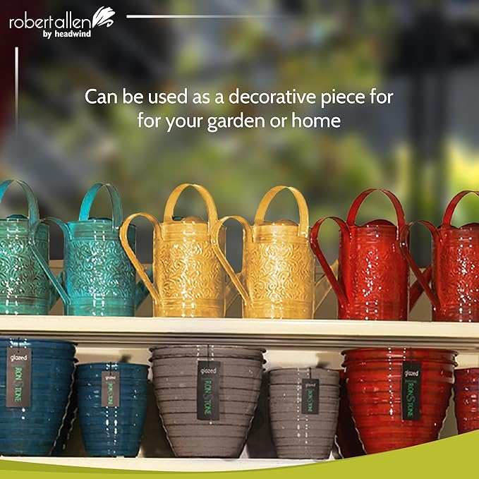 Robert Allen Home & Garden Robert Allen MPT01186, Vintage Copper Morgan Metal Watering Can, 1 Gallon