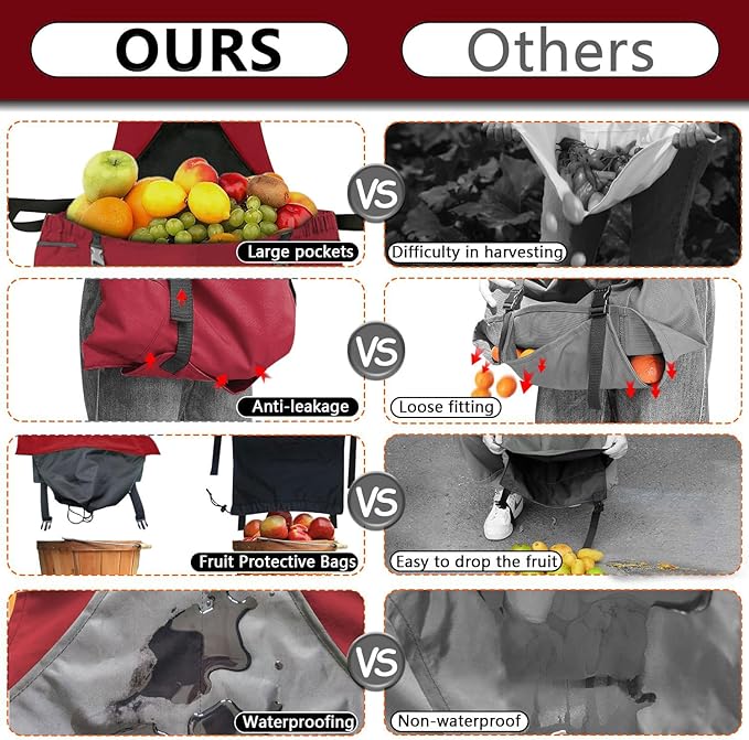 Gardening Apron, Harvest Apron Gardening Gifts for Men Gardening Apron with Pockets for Women, Green