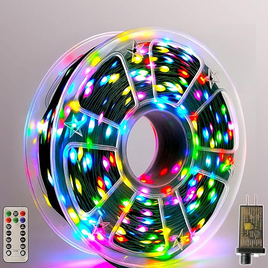Christmas Lights 800 LED 264 FT, IP67 Waterproof Christmastree Lights with 8 Modes, Remote Control 3 Timers & Memory Function Xmas Decorations for House and Holiday (Multicolor)