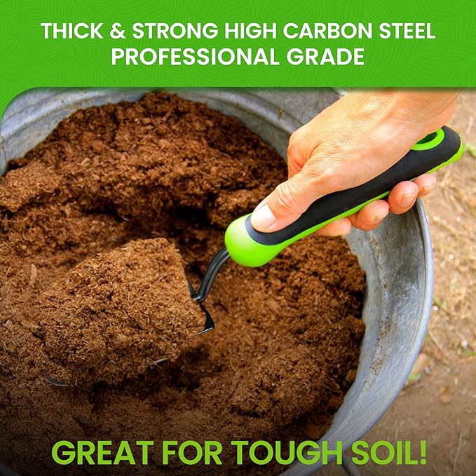 Garden Guru Heavy Duty Garden Trowel Hand Shovel for Gardening – Strong Carbon Steel - Rust Resistant – Ergonomic Grip – Perfect Trowel Garden Tool for Soil Digging Planting Transplanting Weeding