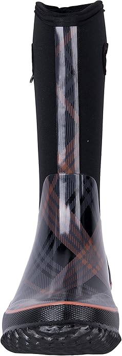 WTW Mid Calf Rain Boots for Women - Waterproof Insulated Neoprene Mud Boots Outdoor Hunting Garden Boots