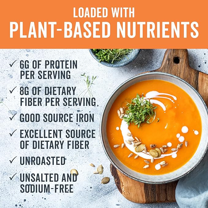 Viva Naturals Organic Pumpkin Seeds, 2 lb (32 oz, 907 g) – Shelled, Unroasted, Unsalted, Non-GMO, Vegan, Good Source of Iron & Dietary Fiber, Perfect for Salads