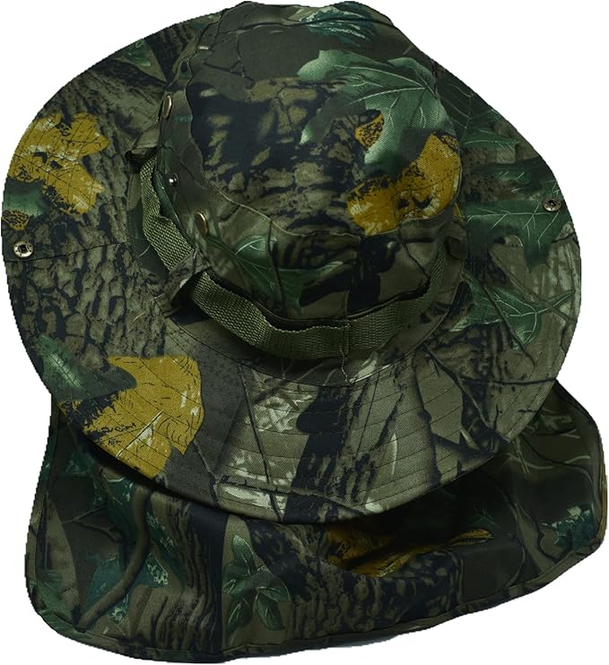 Glory Max Bucket Boonie Hat with Neck Flap Cover Sun Safari Wide Brim Fishing Garden Hiking Cap