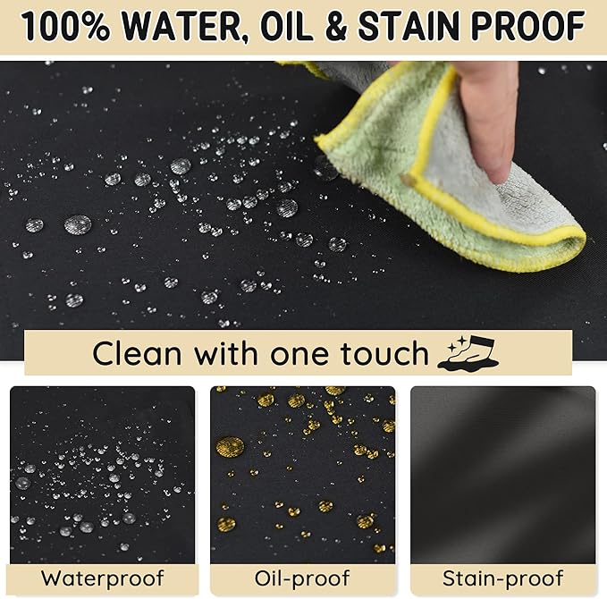 Chef Apron for Men and Women Wash Free Bib Apron with 2 Pockets Water & Oil Proof Adjustable Aprons