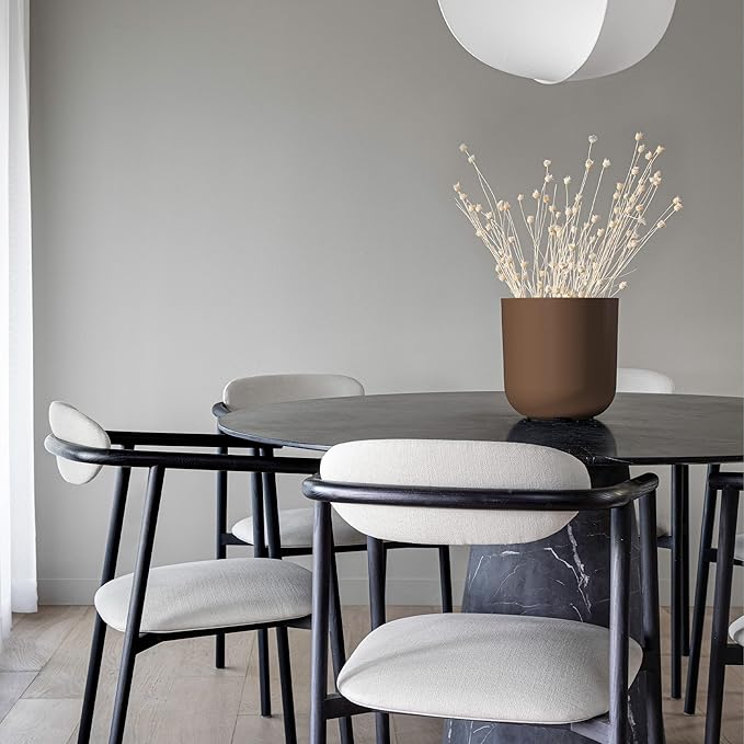 Veradek Mason Series Lima Planter for Indoor/Outdoor Garden | Made from Plastic & Concrete w/Drainage Holes | Modern Décor for Succulents, Flowers, Small Plants