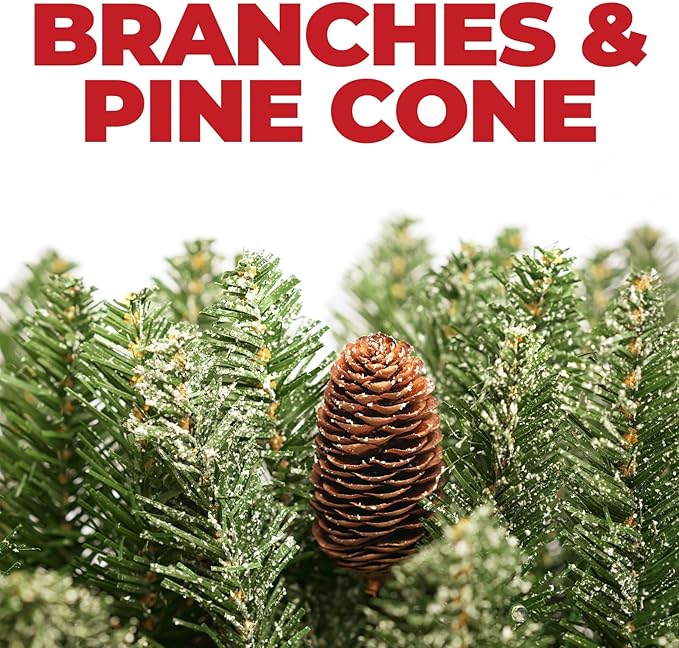 3FT Mini Christmas Tree,Tabletop Christmas Tree with Cloth Bag Base and Colorful LED Light, Christmas Decorative Artificial Tree