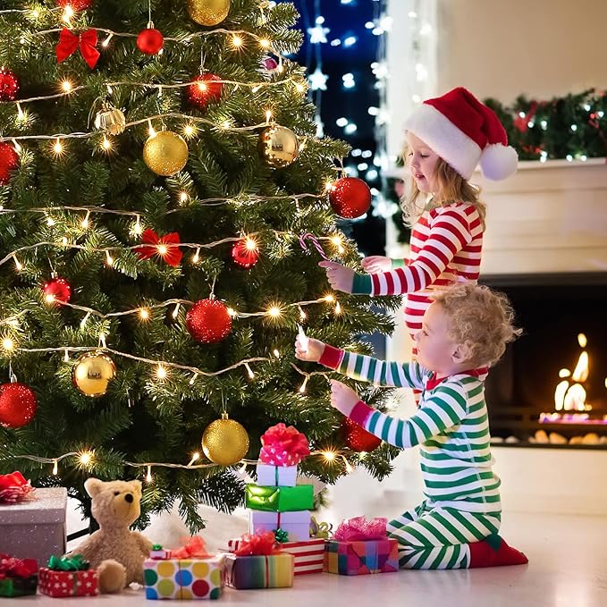 6ft Christmas Tree, Premium Spruce Hinged Artificial Holiday with 700 PVC Branch Tips and Metal Stand for Home, Office, and Xmas Party Decoration