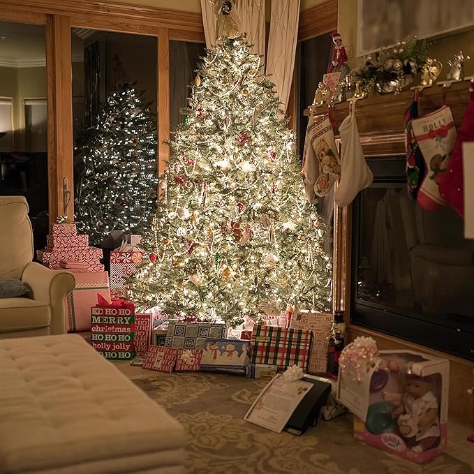 132FT 400 LED Christmas Lights with Timer, Twinkle Fairy Lights String with 8 Flashing Modes String Lights for Indoor Bedroom Outdoor Christmas Trees Garland Wreath Holiday Decorations, Cool White