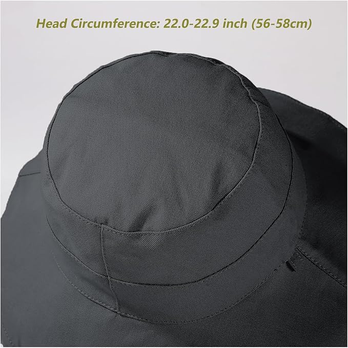 vidsel Womens Sun Hats Wide Brim Reversible Bucket Cotton Hat Packable Summer Travel Cap with Hat Clip,UV Protection