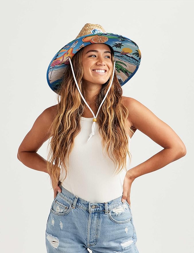 Straw Visor for Women | Packable Beach Visor & Sun Visor | Sun Protection | One Size | Hemlock