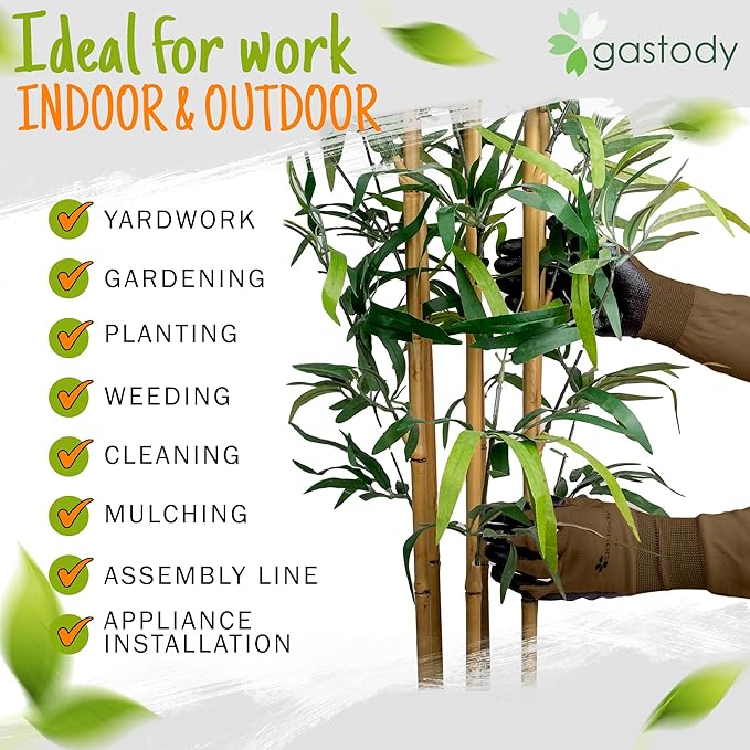 Long Sleeve Gardening Gloves Women and Men - Long Cuff Garden Gloves, Multipurpose Heavy Duty Outdoor and Indoor