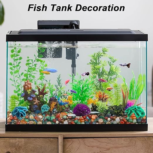 Vase Filler,Landscaping Pebbles, River Rocks Decorative Ornamental Pebbles, DIY Smoothed Rocks for Potted Plant Resin Art Vase Fillers Aquarium Gravel Rocks (Colorful, 10 Pounds)