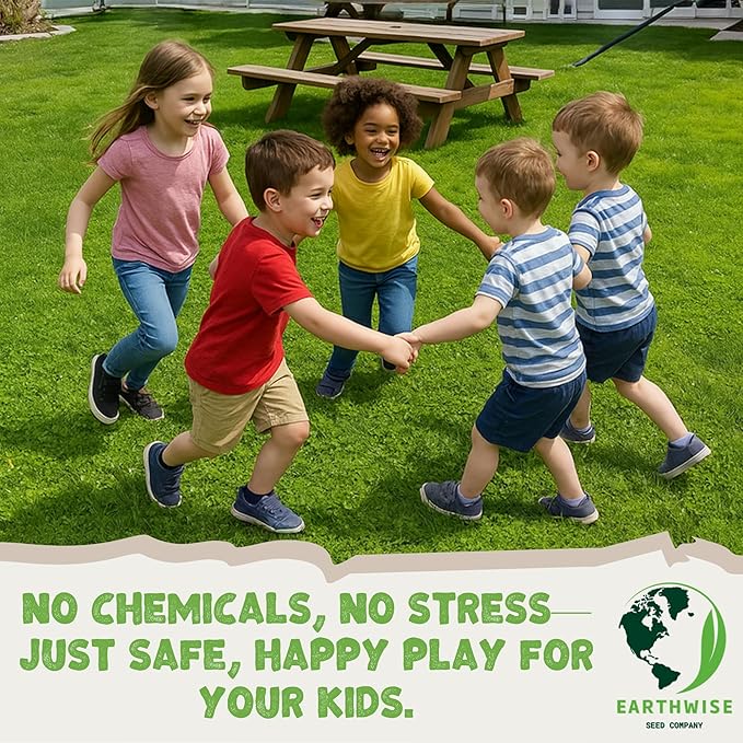 Earthwise Low Grow Alternative Lawn Mix - No Mow - 5lb - Covers 2000sq. ft. (Bare) / 5000sq. ft. (overseed)