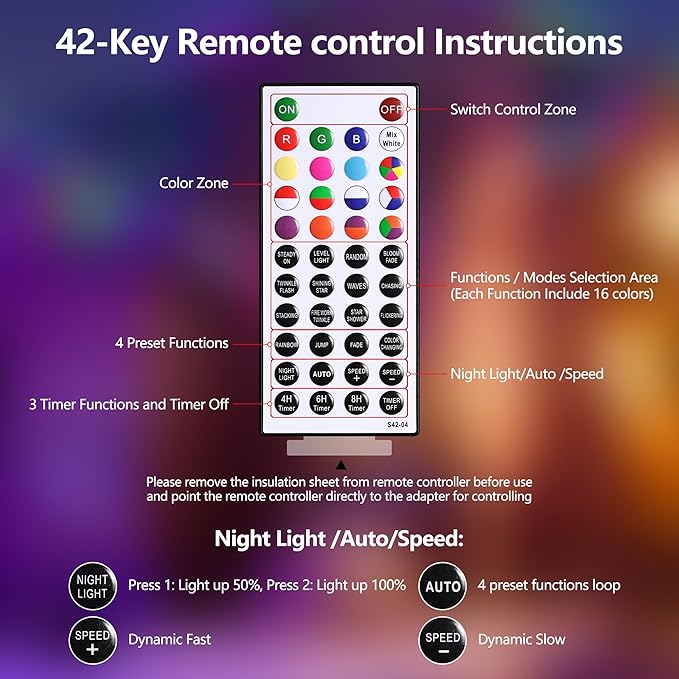 Joomer Christmas String Lights - 100FT 300LED RGB String Lights with Remote, Waterproof Outdoor Indoor with Timer Memory Function for Tree, Yard, Christmas Decor (Non-Connectable)