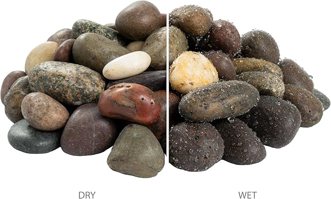MSI Decorative Polished Mixed Pebbles, 0.7 inch - 1.2 inch, 40 lb. Bag