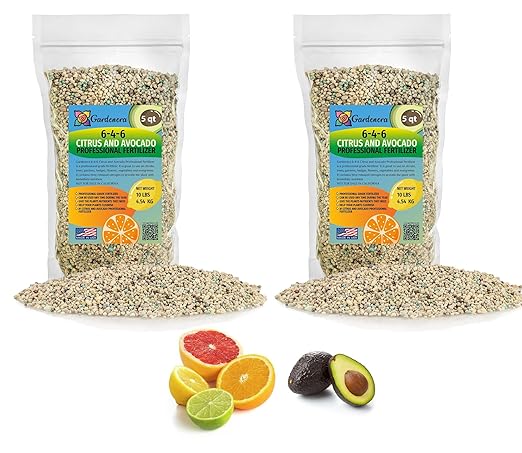 𝐁𝐄𝐒𝐓𝐒𝐄𝐋𝐋𝐄𝐑 6-4-6 Avocado Citrus Tree Plant Food for Outdoor/Indoor Gardening | Quick-Release Nitrogen Fertilizer | Orange, Lime, Avocado and Lemon Tree Fertilizer (10 Quarts)