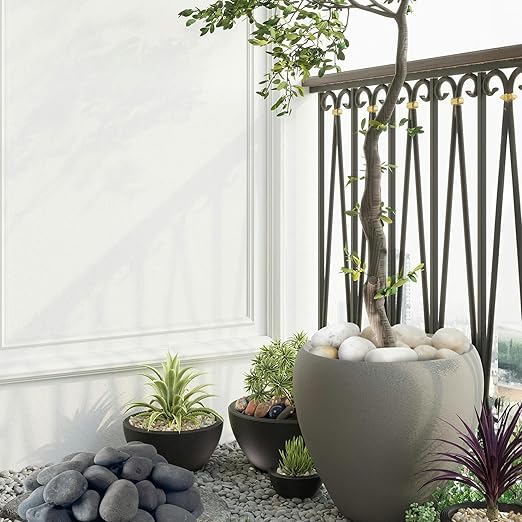 40lbs Large River Rocks for Landscaping, 2-3 Inch Big Black Pebbles, Hand-Picked Premium Stones for Garden Design, Fish Tank, Flower Pots, Pathways and Backyard