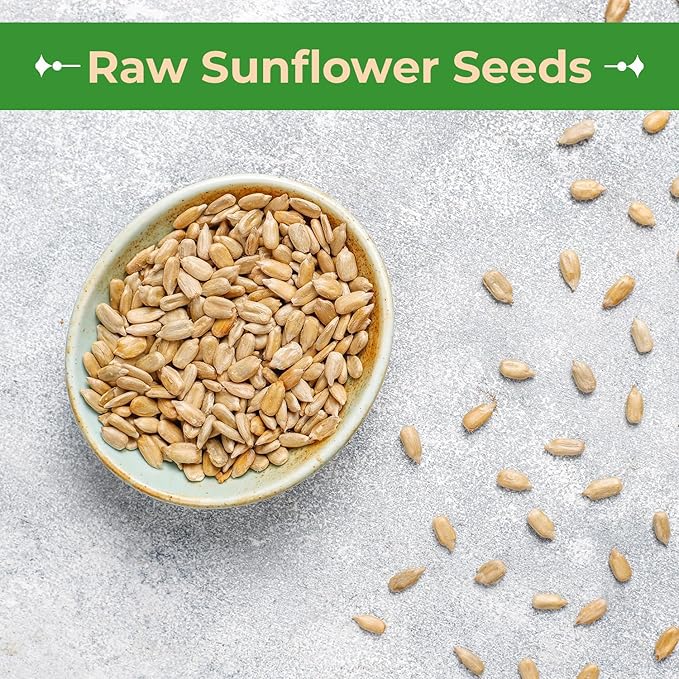 Sincerely Nuts Organic Sunflower Seed Kernels Raw (No Shell) (1lb bag) | Nutritious Antioxidant Rich Superfood Snack | Source of Protein, Fiber, Essential Vitamins & Minerals | Vegan and Gluten Free
