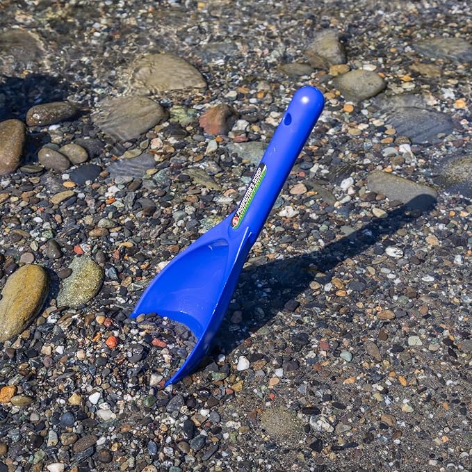 ASR Outdoor 12.5 Inch Prospecting Large Sand Scoop Plastic Trowel for Metal Detector Gold Panning, Blue