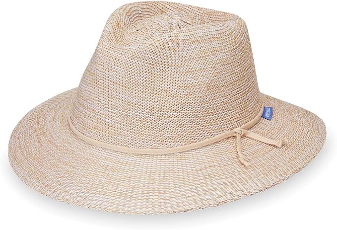 Wallaroo Hat Company Women’s Victoria Fedora – UPF 50+ UV Protection, Wide Brim, Medium Size, Packable & Adjustable Sun Hat