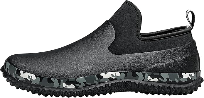 TENGTA Unisex Waterproof Garden Mud Shoes Mens Rubber Gardening Rain Boots for Women Car Wash Footwear