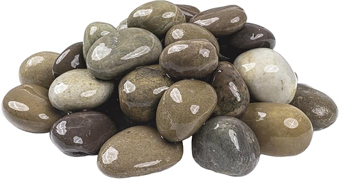 MSI Decorative Polished Multicolor Pebbles, 1.2 inch - 2 inch, 40 lb. Bag (55 Bags/Pallet)