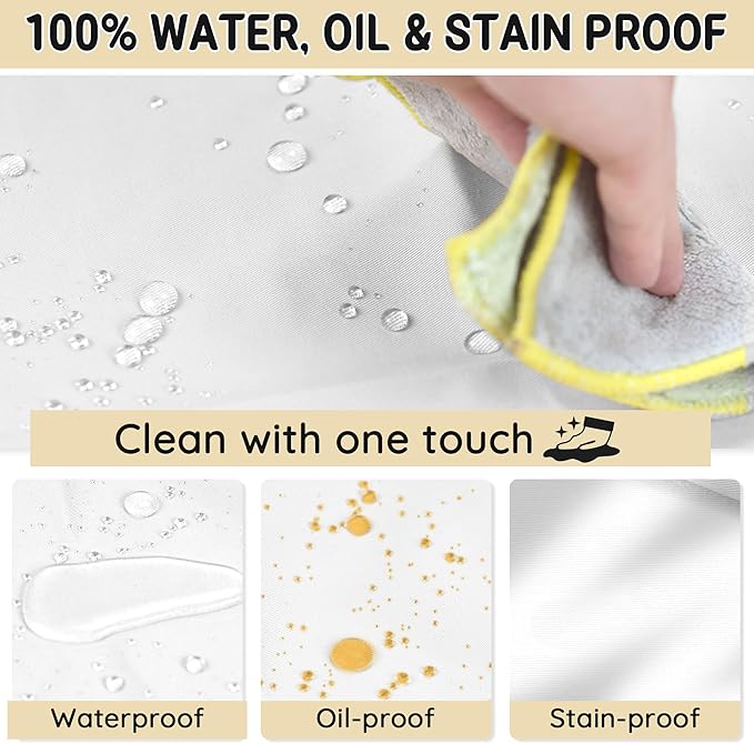 Chef Apron for Men and Women Wash Free Bib Apron with 2 Pockets Water & Oil Proof Adjustable Aprons