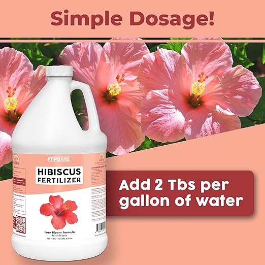 TPS NUTRIENTS Hibiscus Fertilizer for Tropical and Flowering Plants, Liquid Plant Food, 1 Gallon (128 oz)