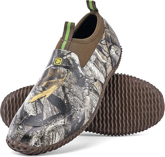 Trudave Garden Shoes for Men & Women, Waterproof Rubber Shoes with 4.5mm Neoprene, Womens Rain Boots for Gardening,Size 6-13