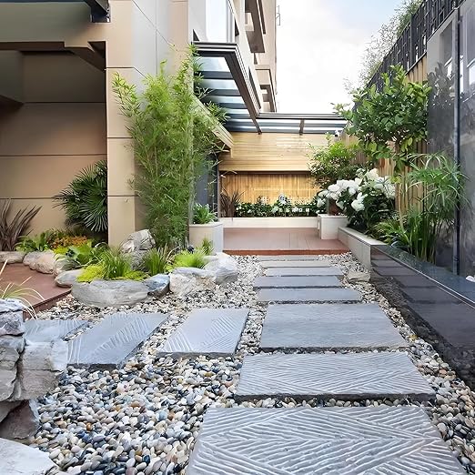 10 lbs Natural Pebbles for Plants, Small Polished Mixed Color River Rocks for Planters, Terrarium, Garden, Vase Fillers,Fish Tank and Outdoor Landscaping Rocks